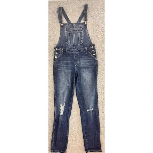 KanCan Overalls Womens Size Small High Waist 5 Pockets Skinny Adjustable Straps - Picture 1 of 16